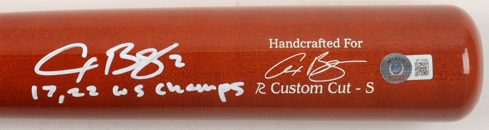 Alex Bregman Signed Marucci Baseball Bat Inscribed "17, 22 WS Champs" (Beckett) at PristineAuction.com Alex Bregman Signed Marucci Baseball Bat Inscribed "17, 22 WS Champs" (Beckett) at PristineAuction.com