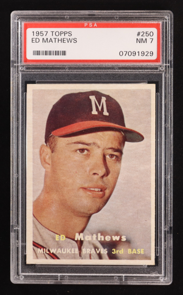 Ed Mathews 1957 Topps #250 (PSA 7)