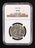 1959 Franklin Silver Half Dollar (NGC AU58) at PristineAuction.com