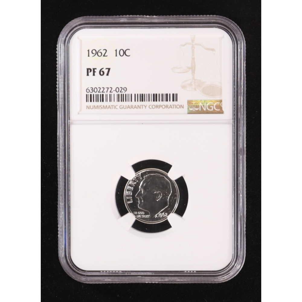 1962 Roosevelt Silver Dime (NGC PF67) at PristineAuction.com