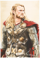 "Thor" Marvel Comics 13x19 Lithograph by Tony Santiago (PA) at PristineAuction.com