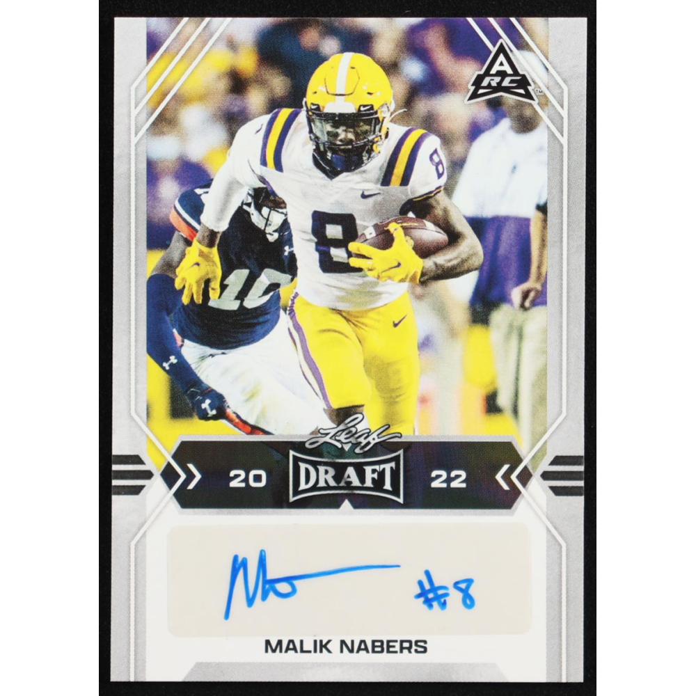 Malik Nabers 2022 Leaf Draft and Prospects Autographs #BAMN1 at PristineAuction.com