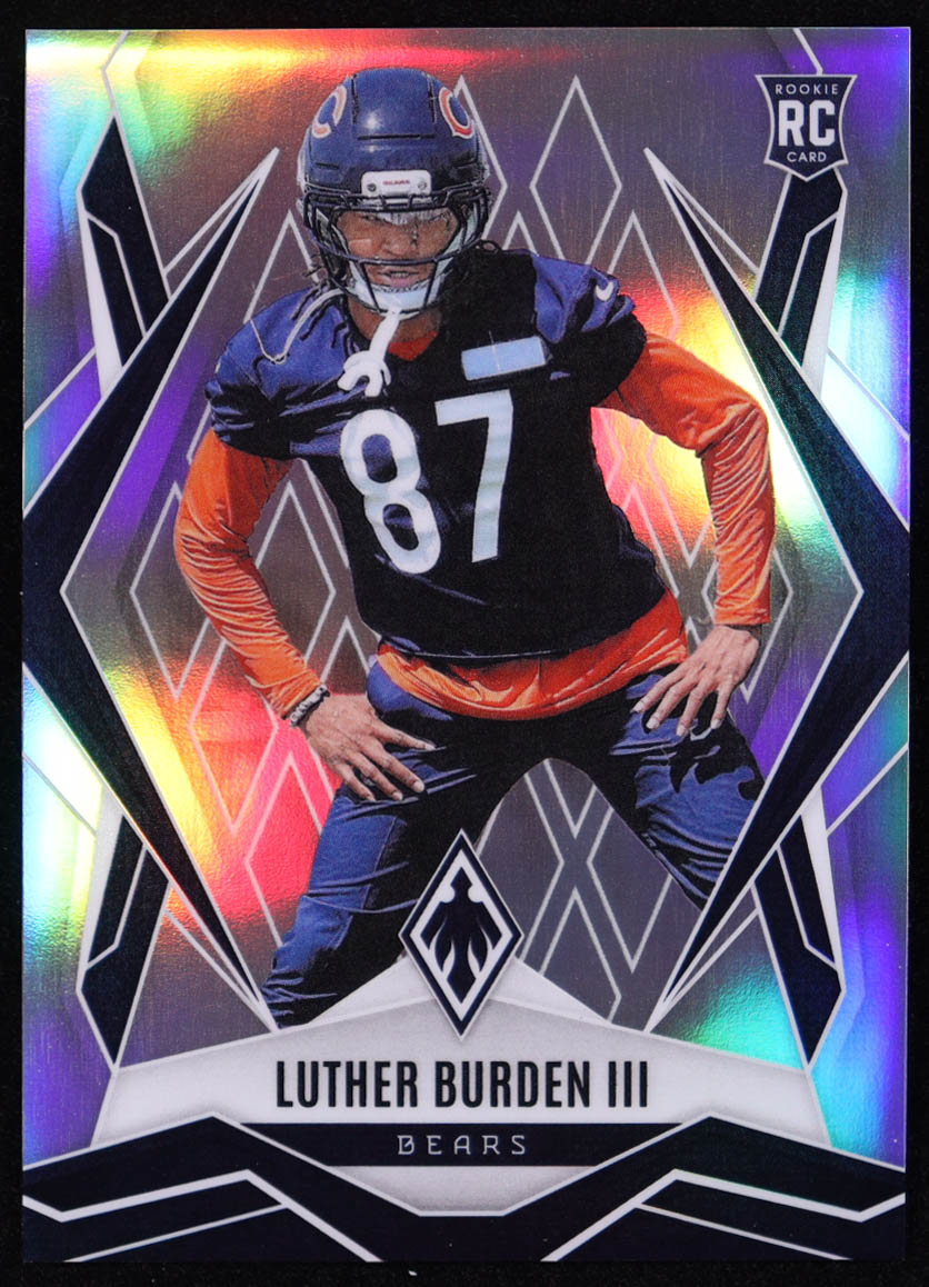 Luther Burden III 2025 Panini Phoenix Silver #196 RC at PristineAuction.com Luther Burden III 2025 Panini Phoenix Silver #196 RC at PristineAuction.com