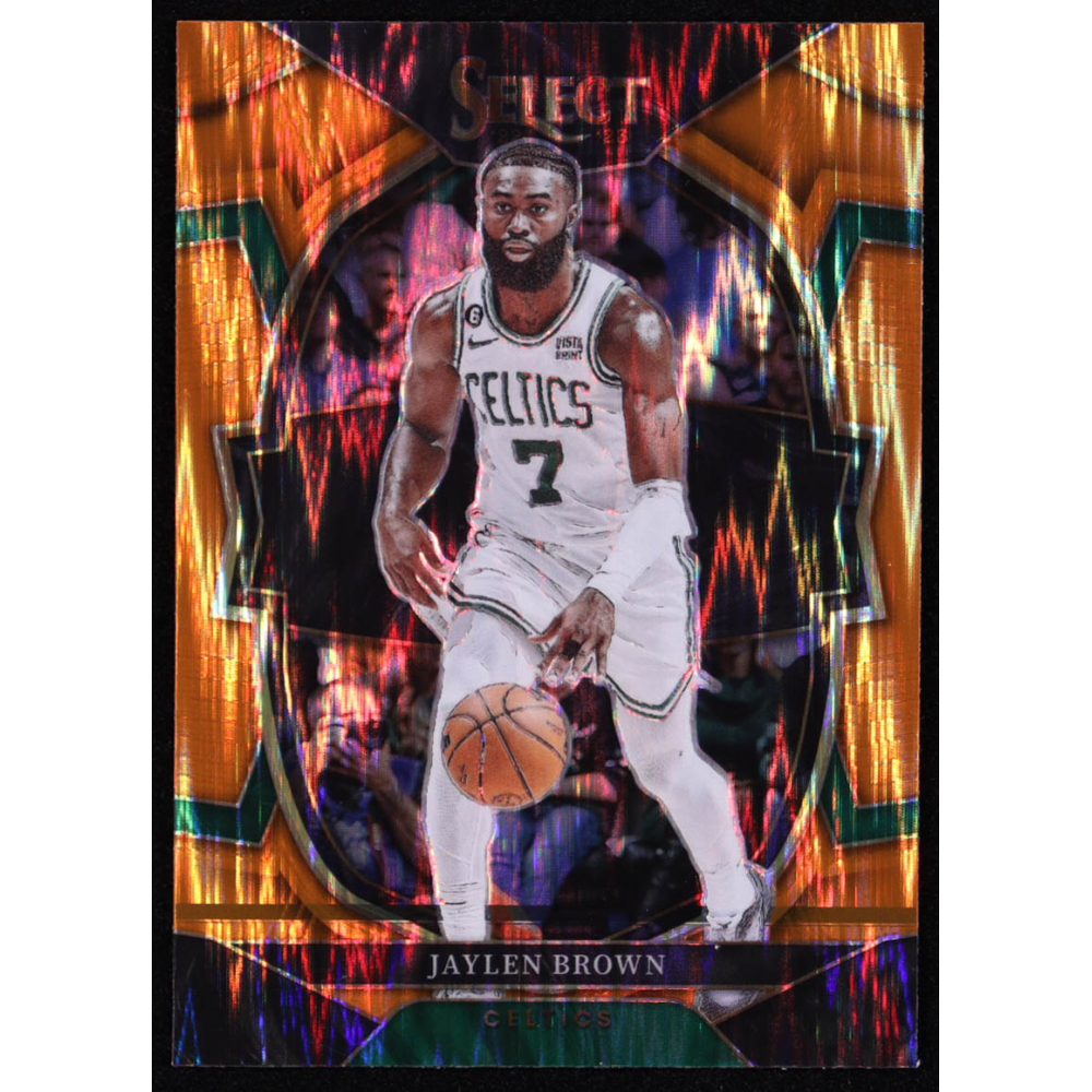 Jaylen Brown 2022-23 Select Prizms Orange Flash #32 at PristineAuction.com