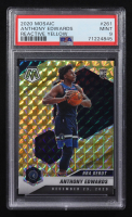 Anthony Edwards 2020-21 Panini Mosaic Reactive Yellow NBA Debut #261 RC (PSA 9) at PristineAuction.com