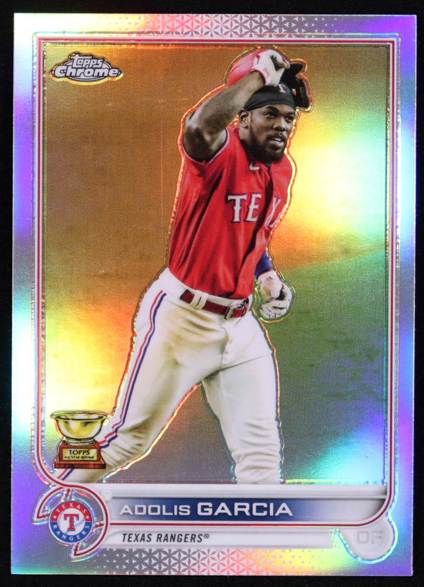 Adolis Garcia 2022 Topps Chrome Refractors #25 at PristineAuction.com Adolis Garcia 2022 Topps Chrome Refractors #25 at PristineAuction.com