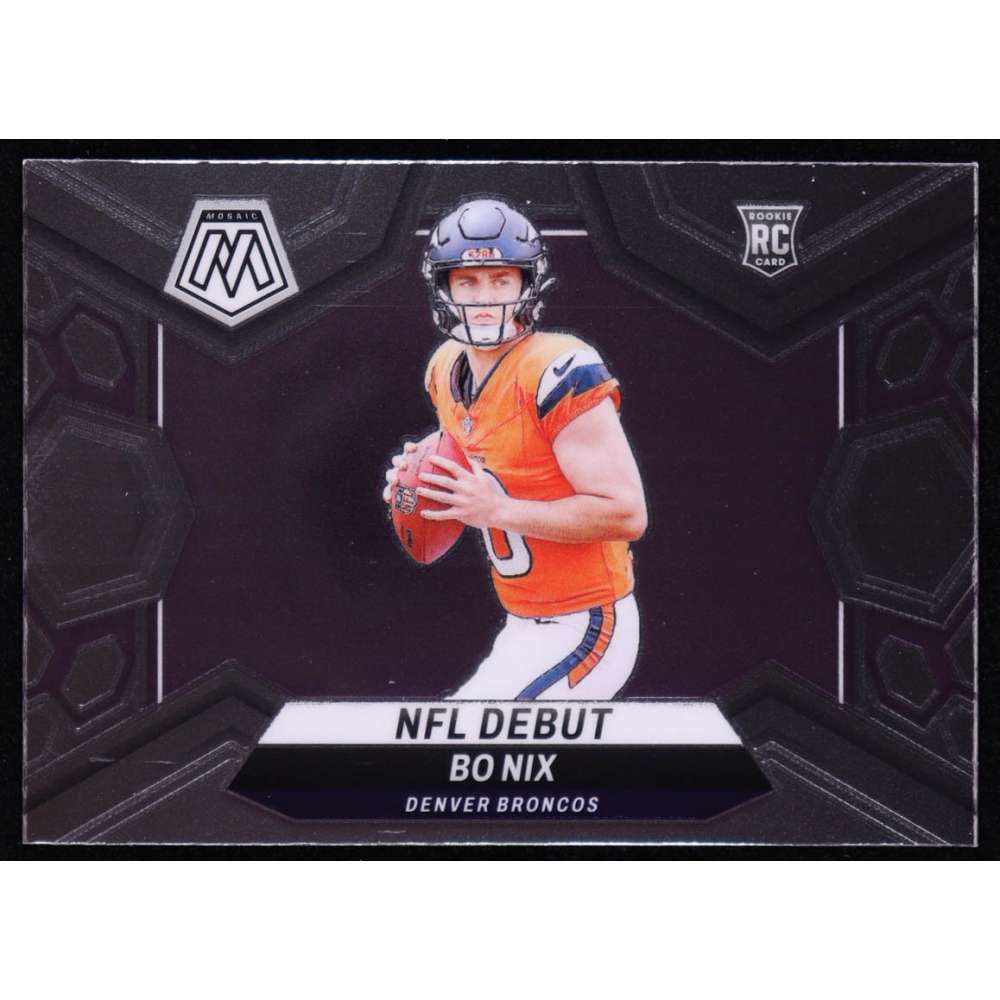 Bo Nix 2024 Panini Mosaic Mosaic DEB #271 RC at PristineAuction.com