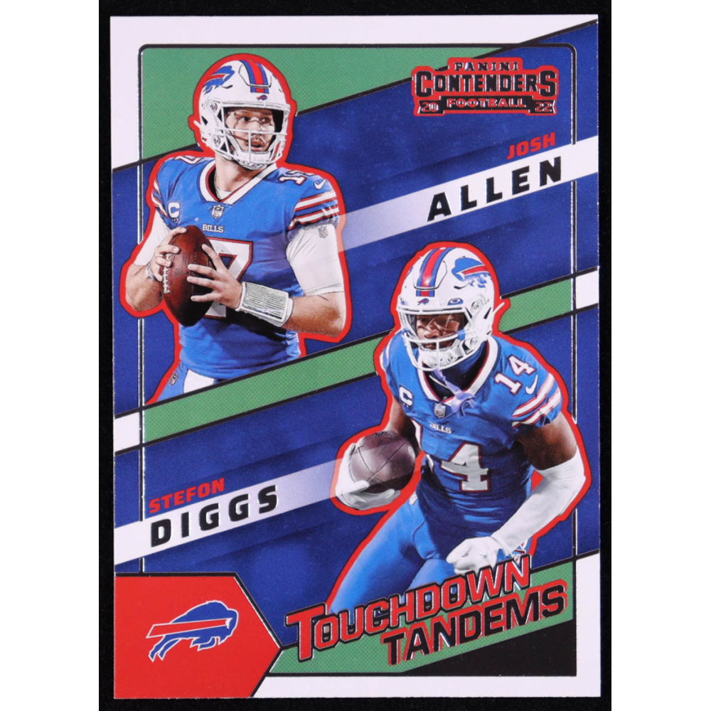 Josh Allen / Stefon Diggs 2022 Panini Contenders Touchdown Tandems #4 at PristineAuction.com