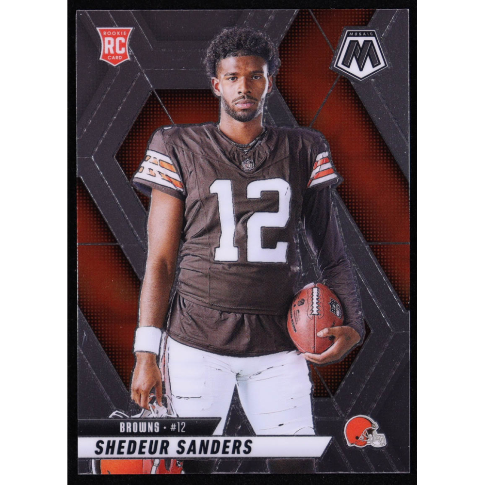 Shedeur Sanders 2025 Panini Mosaic VAR #290 RC at PristineAuction.com