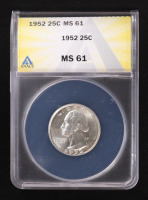 1952 Washington Silver 25C Quarter (ANACS MS61) at PristineAuction.com