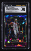 Shai-Gilgeous Alexander Signed 2020-21 Panini Select Blue/White & Purple Cracked Ice #119 (CGC) at PristineAuction.com