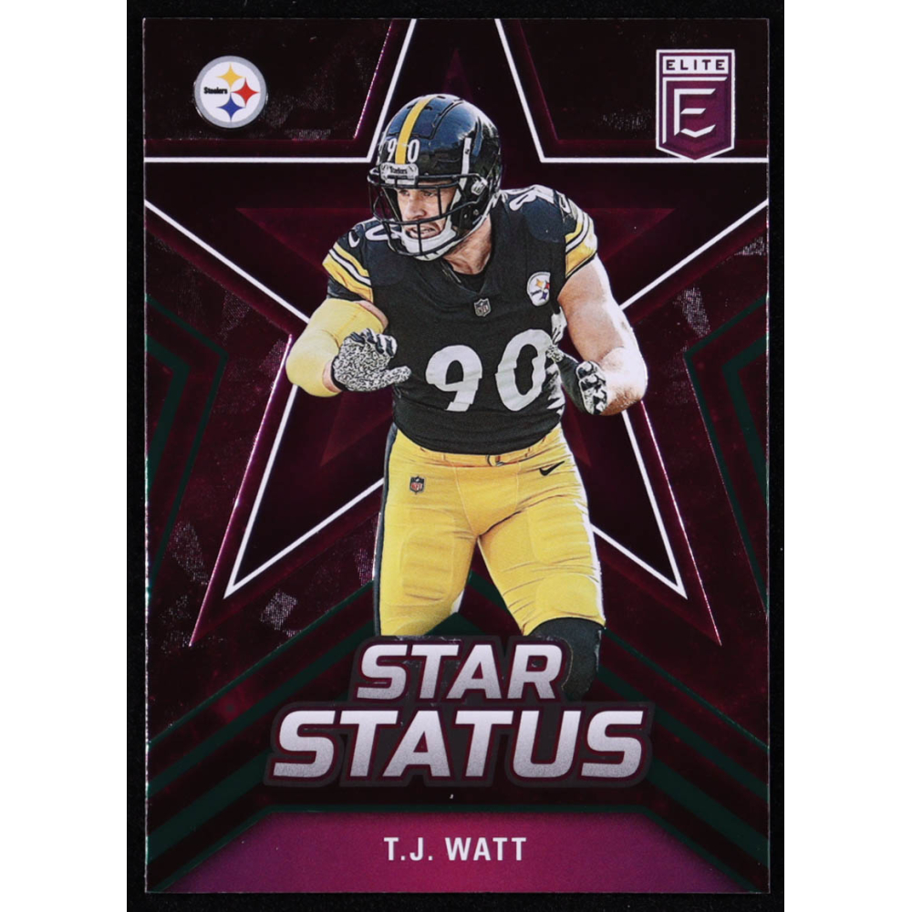T.J. Watt 2023 Elite Star Status Pink #5 at PristineAuction.com