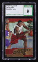 LeBron James 2003-04 Upper Deck Lebron's Diary #LJ-6 RC (CSG 9) at PristineAuction.com