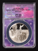 1979 Great American Chiefs, Wovoka - 1oz .925 Proof Silver Medal (ANACS PF69 DCAM) at PristineAuction.com