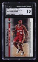 LeBron James 2003-04 Upper Deck Phenomenal Beginning #2 RC (CGC 10) at PristineAuction.com