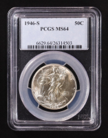 1946-S Walking Liberty Silver 50C Half Dollar (PCGS MS64) at PristineAuction.com