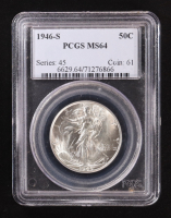 1946-S Walking Liberty Silver 50C Half Dollar (PCGS MS64) at PristineAuction.com