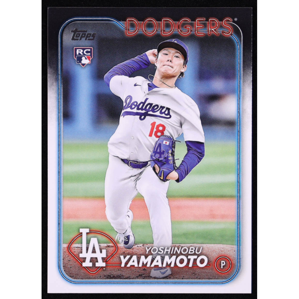 Yoshinobu Yamamoto 2024 Topps #553 RC at PristineAuction.com