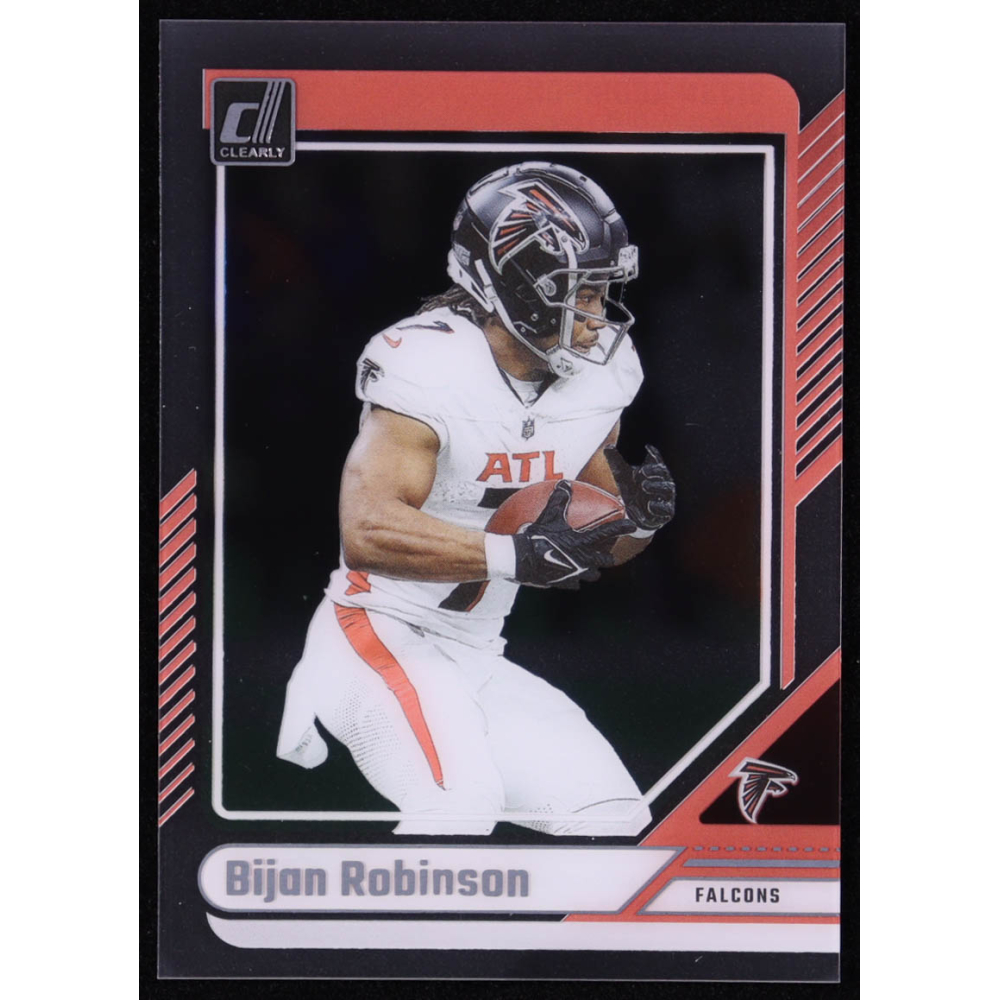 Bijan Robinson 2024 Clearly Donruss #4 at PristineAuction.com