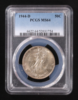 1944-D Walking Liberty Silver 50C Half Dollar (PCGS MS64) at PristineAuction.com