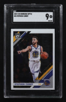 Stephen Curry 2019-20 Panini Donruss Optic #8 (SGC 9) at PristineAuction.com