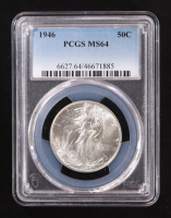 1946 Walking Liberty Silver 50C Half Dollar (PCGS MS64) at PristineAuction.com
