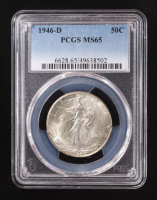 1946-D Walking Liberty Silver 50C Half Dollar (PCGS MS65) at PristineAuction.com