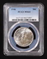 1946 Walking Liberty Silver 50C Half Dollar (PCGS MS64) at PristineAuction.com