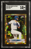 Gavin Lux 2022 Topps Chrome Sapphire Gold Refractors #389 #21/50 (SGC 10) at PristineAuction.com