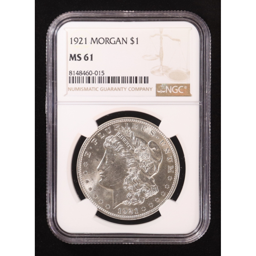 1921 Morgan Silver Dollar (NGC MS61) at PristineAuction.com