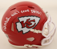 Patrick Mahomes Sr. Signed Chiefs Speed Mini Helmet Inscribed "Who's Your Daddy?" (Beckett) at PristineAuction.com