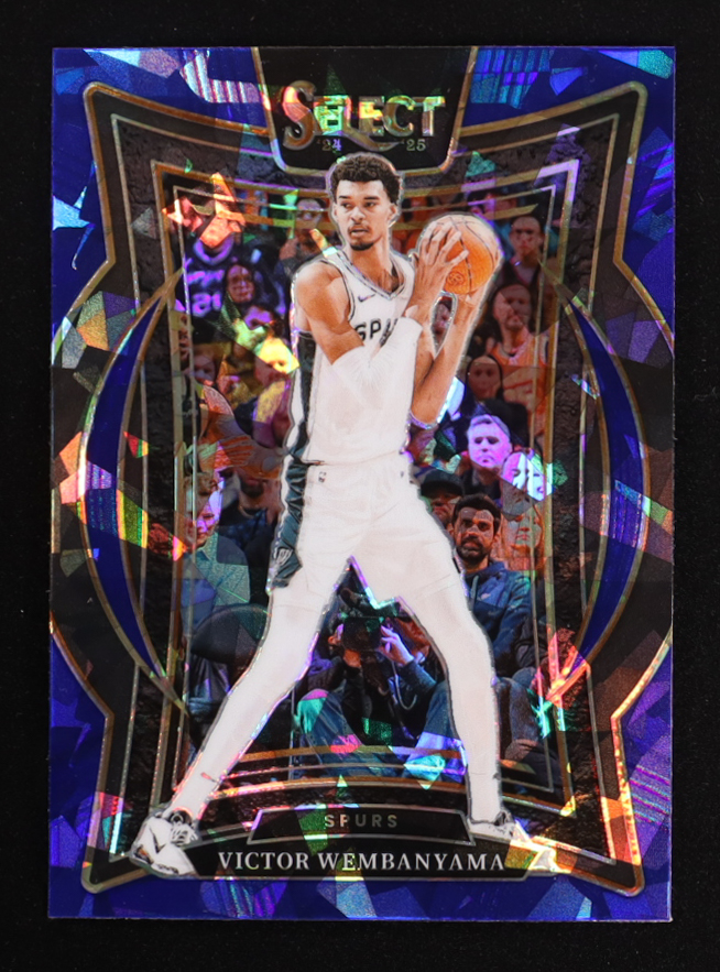 Victor Wembanyama 2024-25 Select Blue Cracked Ice Prizms #9 at PristineAuction.com Victor Wembanyama 2024-25 Select Blue Cracked Ice Prizms #9 at PristineAuction.com