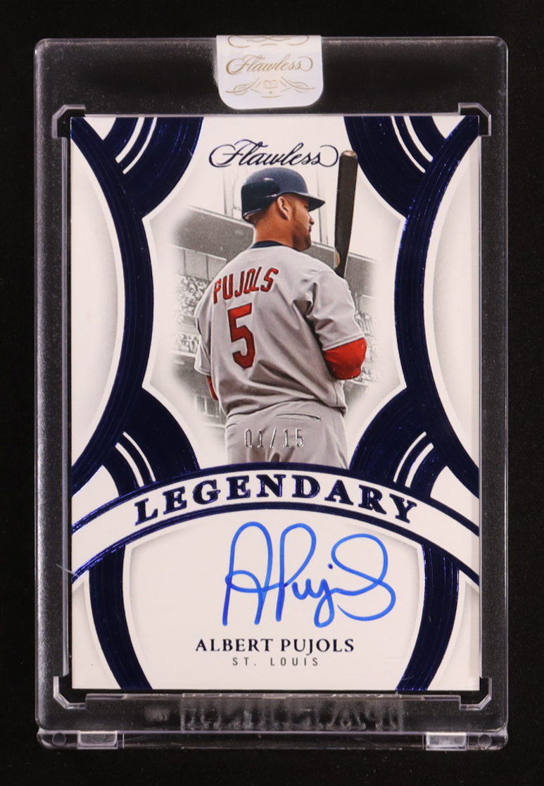 Albert Pujols 2025 Panini Flawless Legendary Signatures Sapphire #12 #01/15 at PristineAuction.com Albert Pujols 2025 Panini Flawless Legendary Signatures Sapphire #12 #01/15 at PristineAuction.com