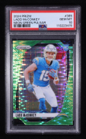 Ladd McConkey 2024 Panini Prizm Prizms Neon Green Pulsar #365 RC (PSA 10) at PristineAuction.com
