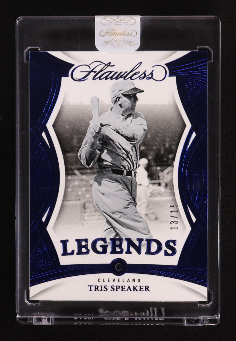 Tris Speaker 2025 Panini Flawless Sapphire #95 #13/15 at PristineAuction.com Tris Speaker 2025 Panini Flawless Sapphire #95 #13/15 at PristineAuction.com
