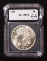 1921 Morgan Silver Dollar (ICG MS62) at PristineAuction.com