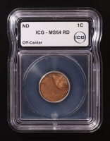 (ND) Lincoln Memorial 1C Cent - Mint Error: Struck Off-Center (ICG MS64 RD) at PristineAuction.com