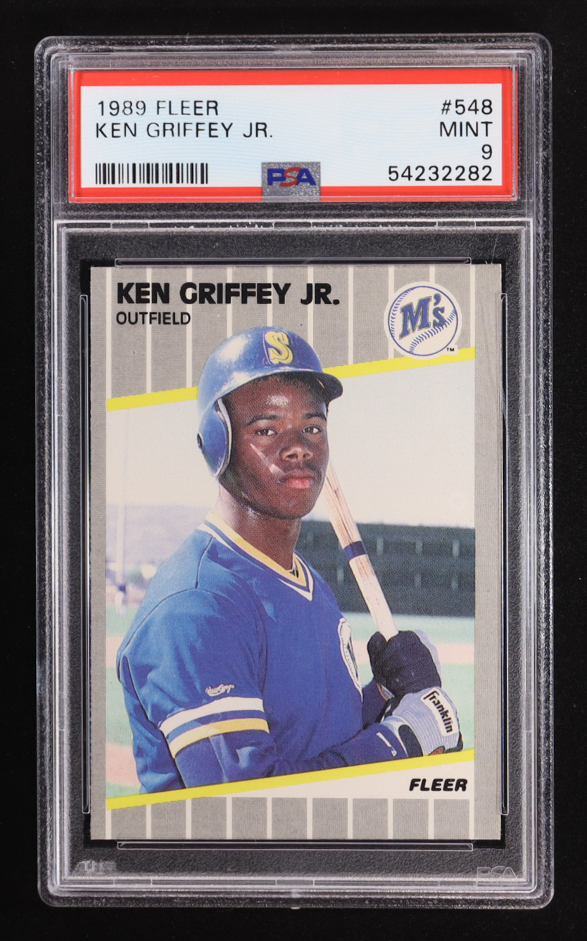 Ken Griffey Jr. 1989 Fleer #548 RC (PSA 9) at PristineAuction.com Ken Griffey Jr. 1989 Fleer #548 RC (PSA 9) at PristineAuction.com