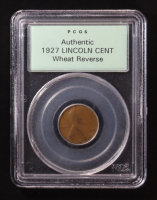 1927 Lincoln Wheat 1C Cent - OGH Sample Slab (PCGS Authentic) at PristineAuction.com