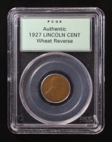 1927 Lincoln Wheat 1C Cent - OGH Sample Slab (PCGS Authentic) at PristineAuction.com