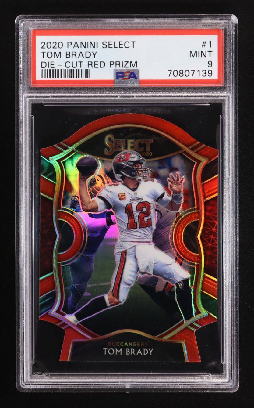 Tom Brady 2020 Select Prizm Red Die Cut #1 (PSA 9) at PristineAuction.com Tom Brady 2020 Select Prizm Red Die Cut #1 (PSA 9) at PristineAuction.com