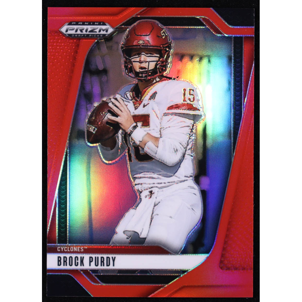 Brock Purdy 2025 Panini Prizm Draft Picks Prizms Red #176 #121/399 at PristineAuction.com
