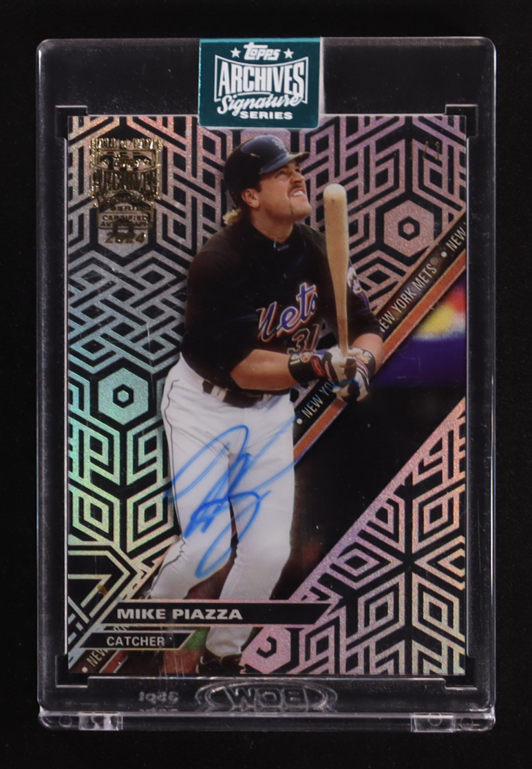 Mike Piazza 2024 Topps Archives Signature Series / 2017 Topps High Tek #HTMP #1/1 at PristineAuction.com Mike Piazza 2024 Topps Archives Signature Series / 2017 Topps High Tek #HTMP #1/1 at PristineAuction.com