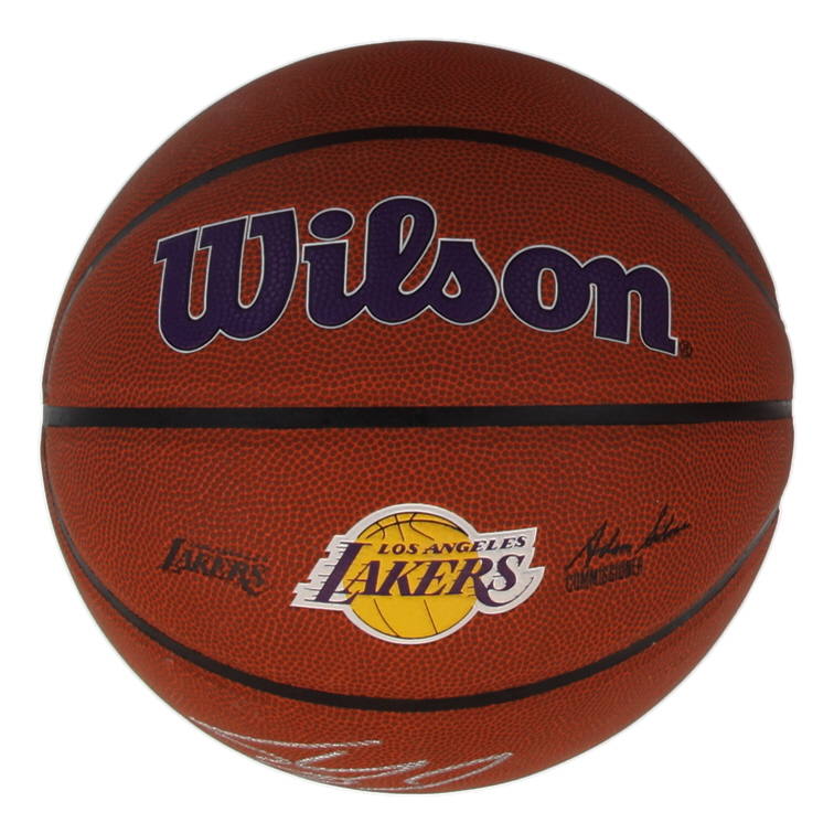 Shaquille O'Neal Signed Lakers Logo NBA Basketball (Authentic Ink) at PristineAuction.com Shaquille O'Neal Signed Lakers Logo NBA Basketball (Authentic Ink) at PristineAuction.com