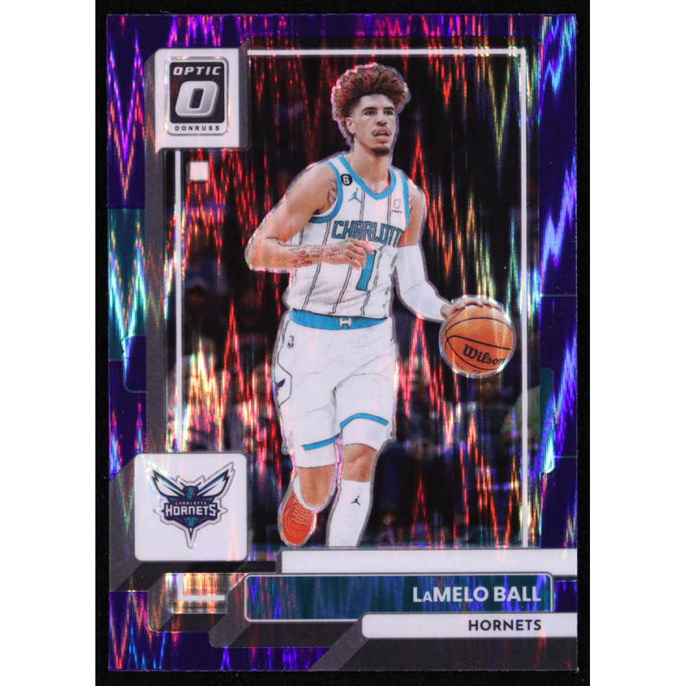 LaMelo Ball 2022-23 Donruss Optic Purple Shock #150 at PristineAuction.com