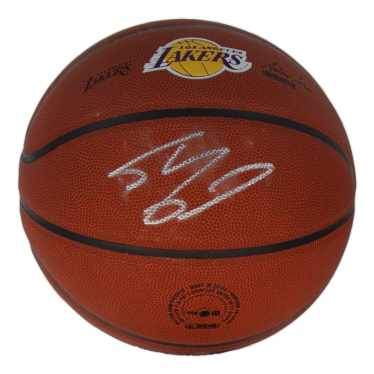 Shaquille O'Neal Signed Lakers Logo NBA Basketball (Authentic Ink) at PristineAuction.com Shaquille O'Neal Signed Lakers Logo NBA Basketball (Authentic Ink) at PristineAuction.com