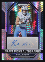 Puka Nacua 2023 Panini Prizm Draft Picks Draft Picks Autographs Hyper #11 RC at PristineAuction.com