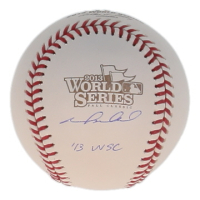 Mike Napoli Signed 2013 World Series Logo Baseball Inscribed "'13 WSC" (Authentic Ink) at PristineAuction.com
