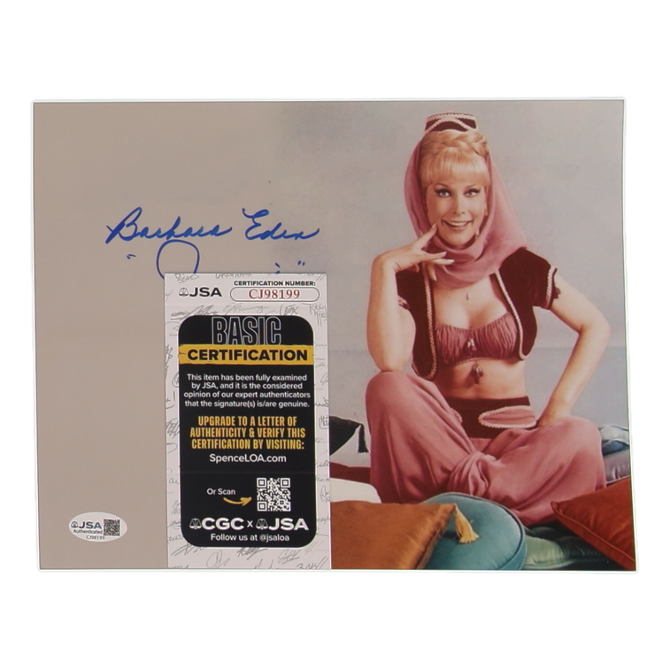 Barbara Eden Signed "I Dream of Jeannie" 8x10 Photo Inscribed "Jeannie" (JSA) at PristineAuction.com Barbara Eden Signed "I Dream of Jeannie" 8x10 Photo Inscribed "Jeannie" (JSA) at PristineAuction.com
