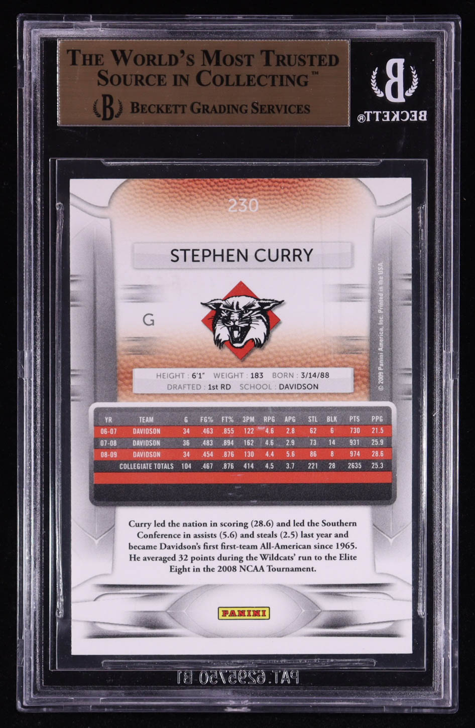 Stephen Curry 2009-10 Prestige #230 RC (BGS 9.5) at PristineAuction.com Stephen Curry 2009-10 Prestige #230 RC (BGS 9.5) at PristineAuction.com